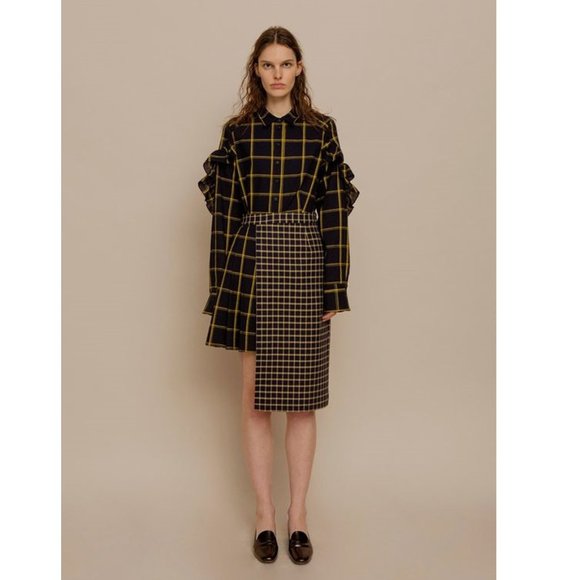 Sea New York Half Pleated Phantom Skirt - 0 - Picture 2 of 7